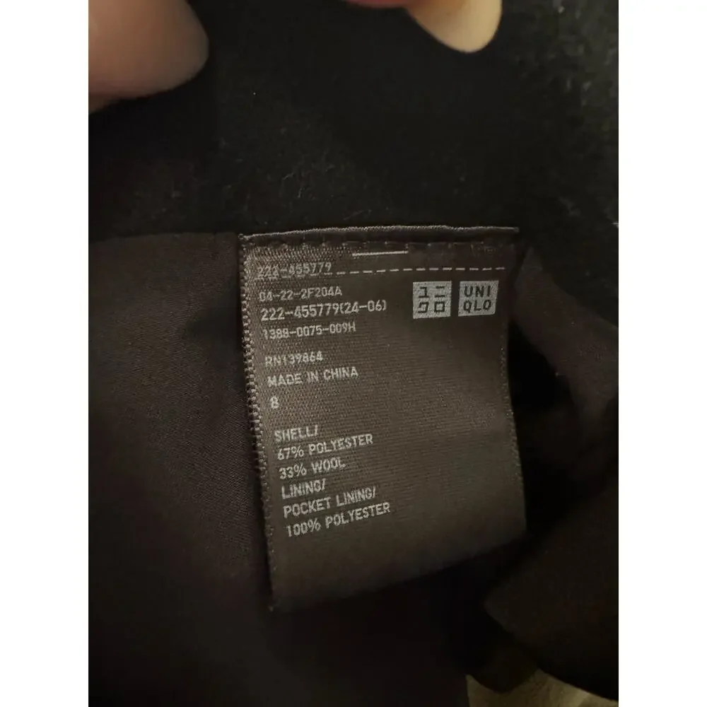UNIQLO Black Wool Blend Mini Skirt - Picture 5 of 6
